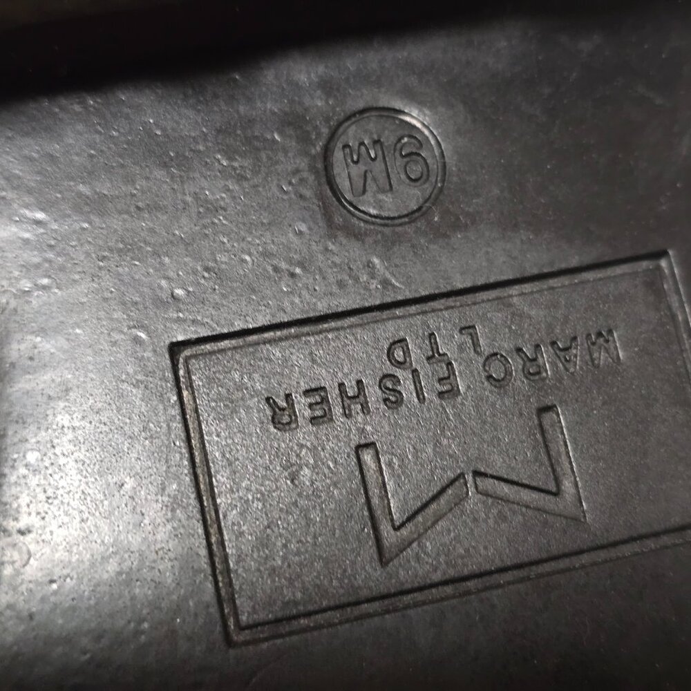 M LIZZIE Black Multi Leather Shearling Hiking Boots Size 9M - Picture 5 of 10